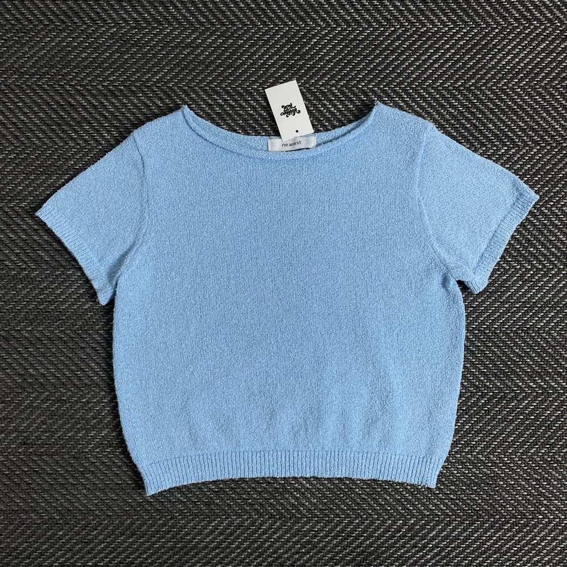 빈티지 우먼스 크롭 부클레 니트o 2882 상품이미지1