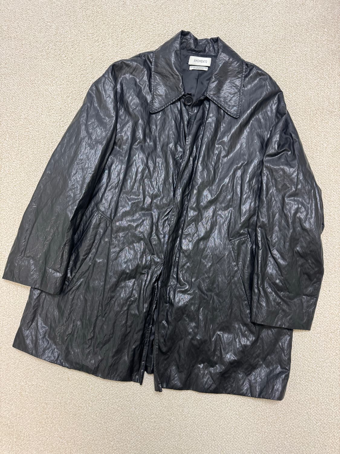 아모멘토 비건레더 하프코트 상품이미지3