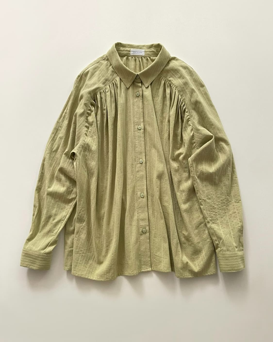  쉬이즈큐트 제인 셔츠 올리브그린 블라우스 상품이미지1