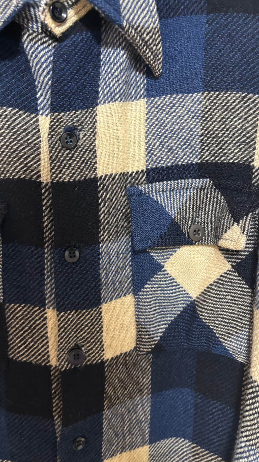 40s 울 플란넬 보로 셔츠 상품이미지3