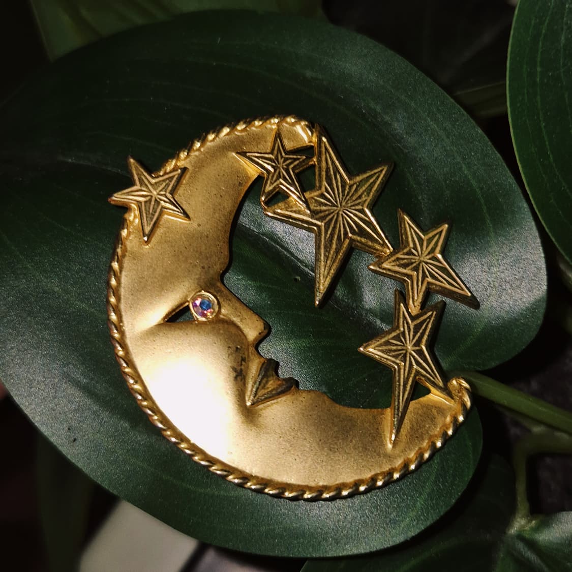 70s 미국 코스튬 브라스 밤하늘 브로치 상품이미지6