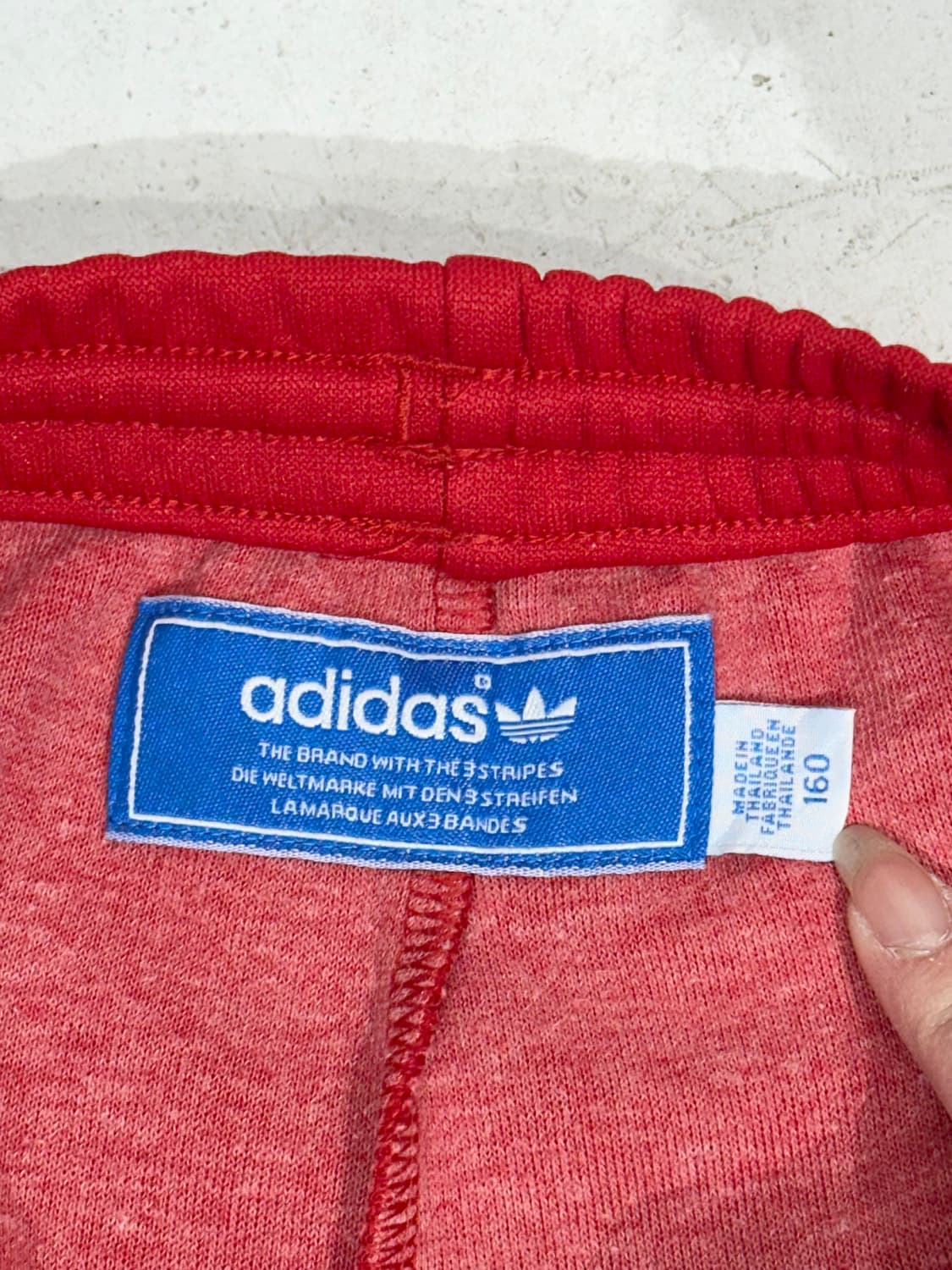 아디다스 레드 와이드 화이트 삼선 파이어버드 팬츠 상품이미지7