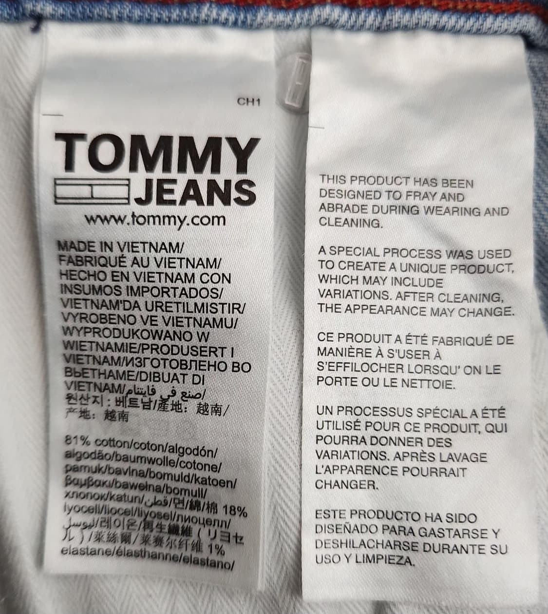 타미힐피거 34인치 청바지 데님팬츠 상품이미지5