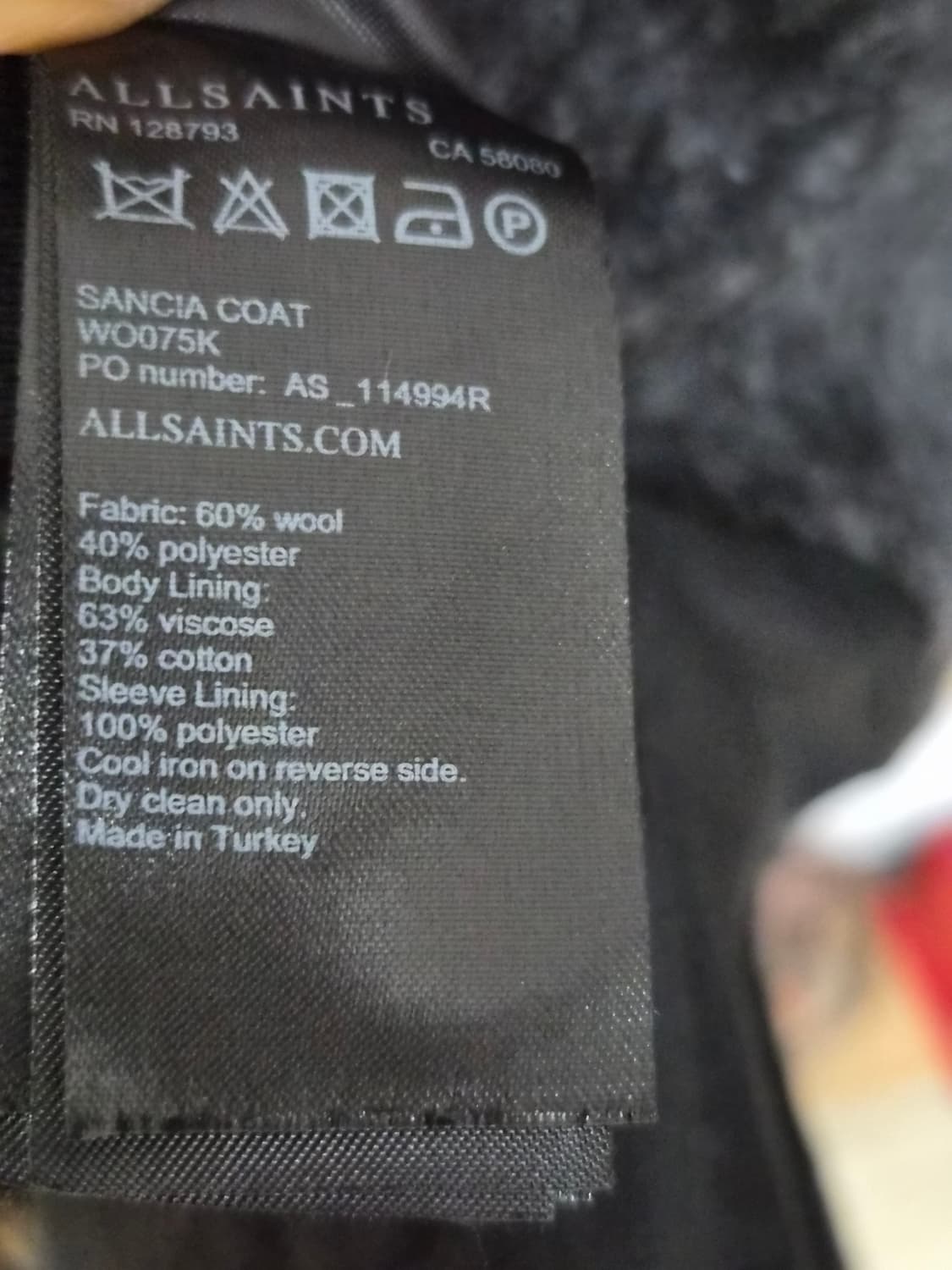 올세인츠 그라데이션 코트 상품이미지4