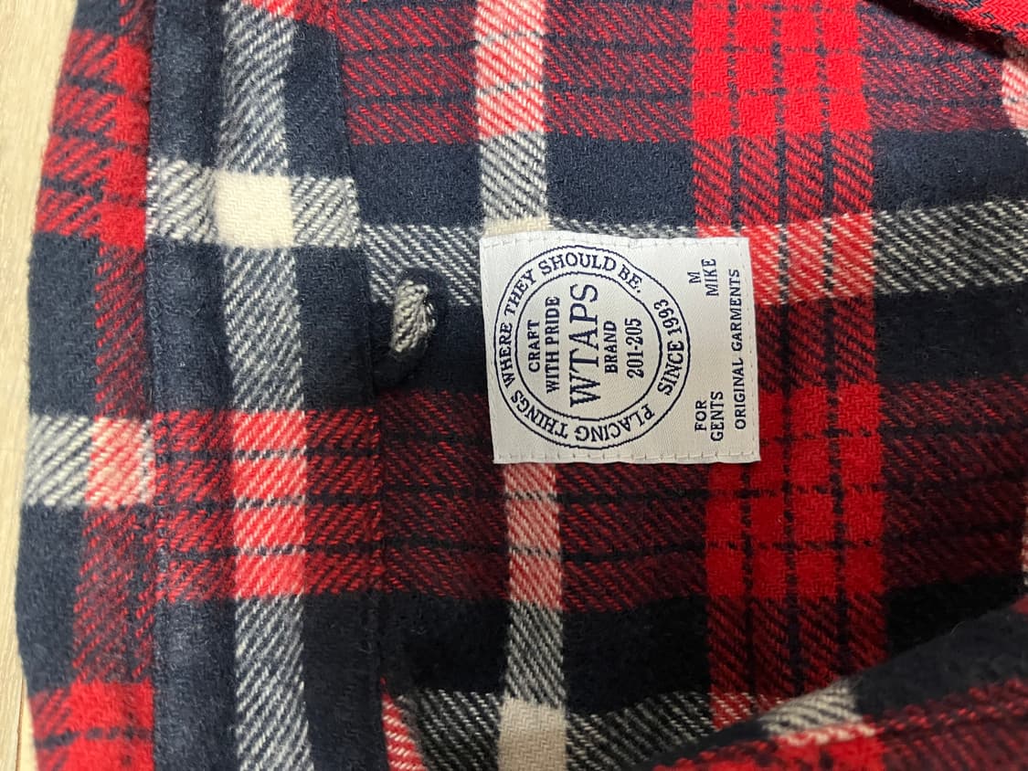 Wtaps 더블탭스 체크 셔츠 M  상품이미지3