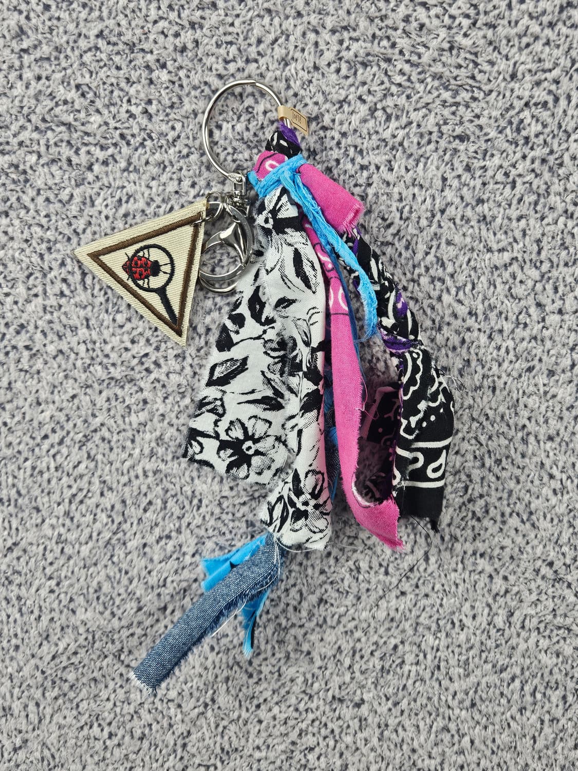 핸드메이드 커스텀 패치 반다나 카라비너 키링 / 10678 상품이미지2