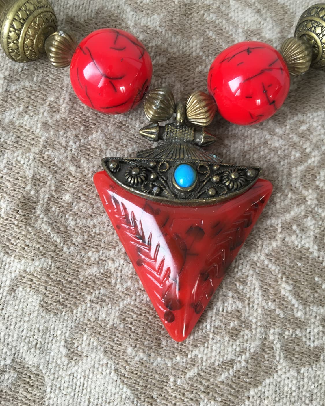 beads pendent necklace 상품이미지2