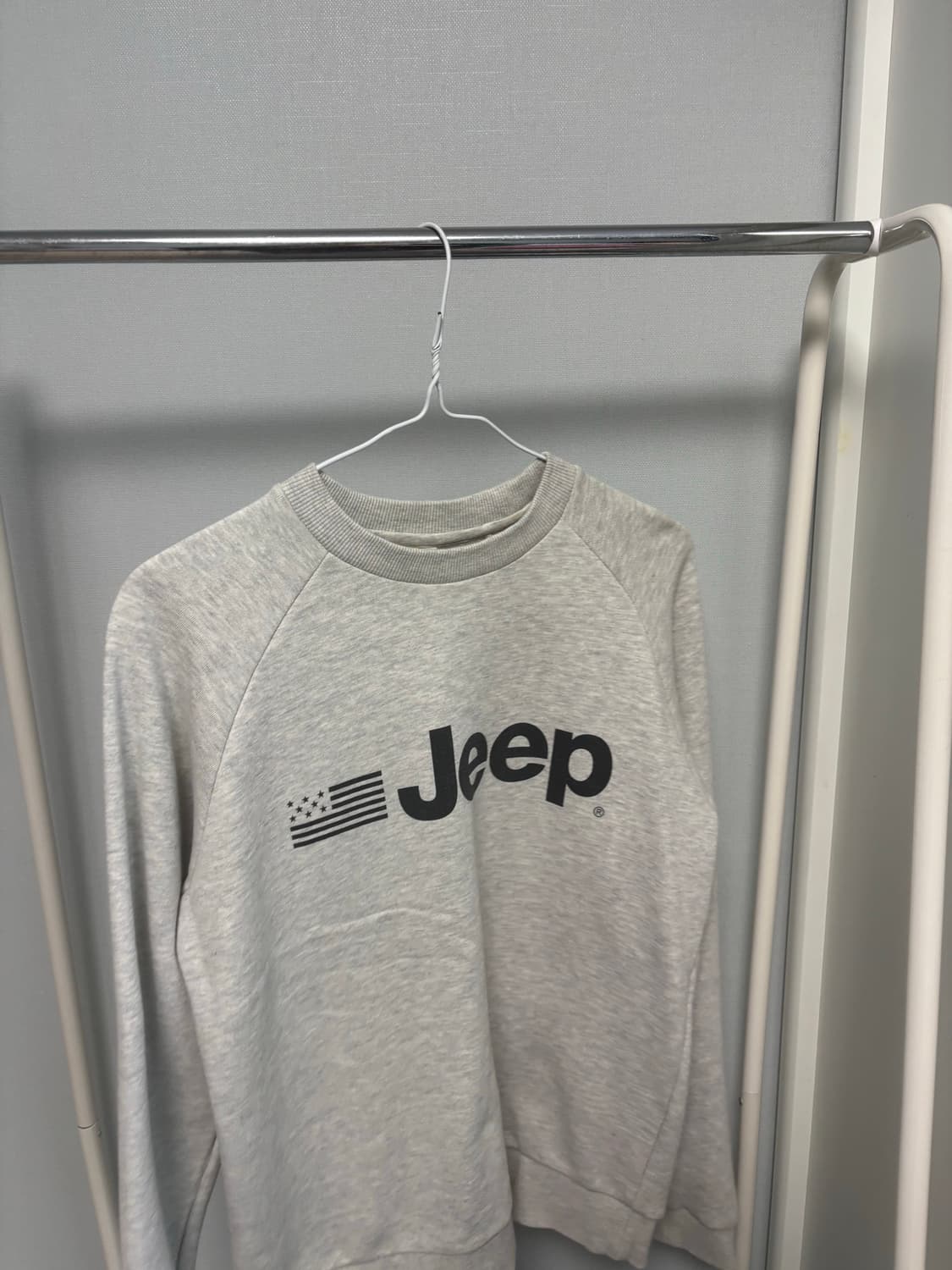 지프 맨투맨 아이보리 M 상품이미지1