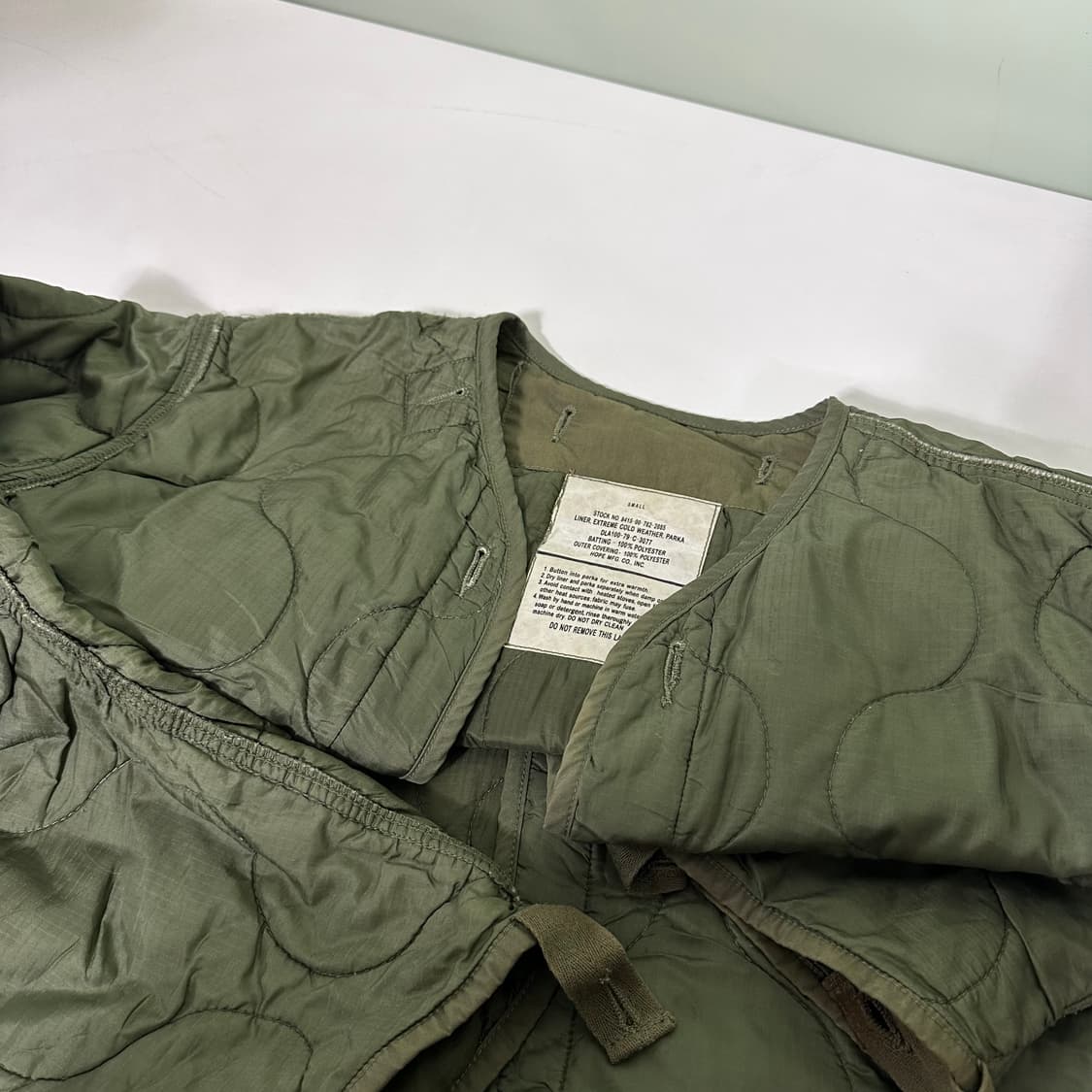 S US ARMY 카키 깔깔이 라이너 자켓 상품이미지3