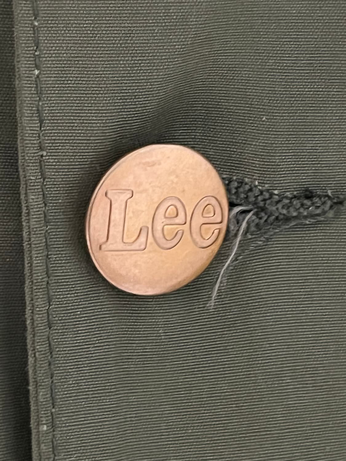 Lee 재팬 올리브 코튼 트렌치 코트 L 상품이미지4