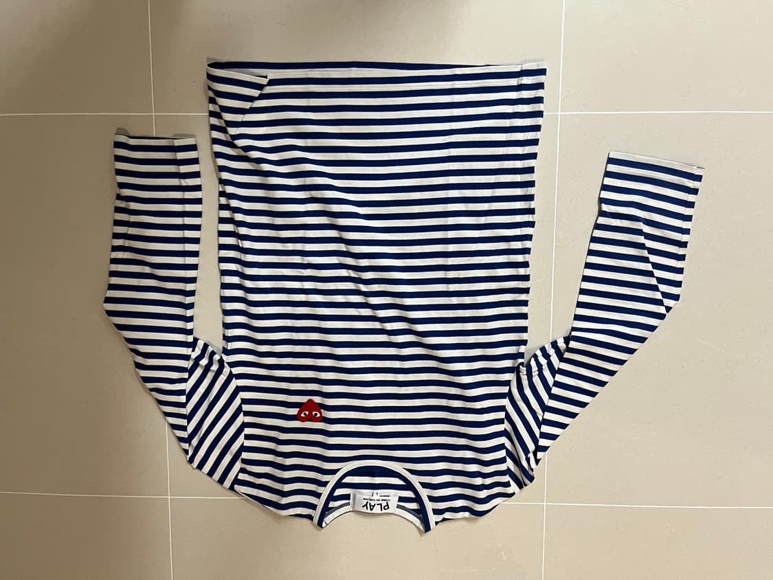 꼼데가르송 스트라이프 롱슬리브 L사이즈 상품이미지2