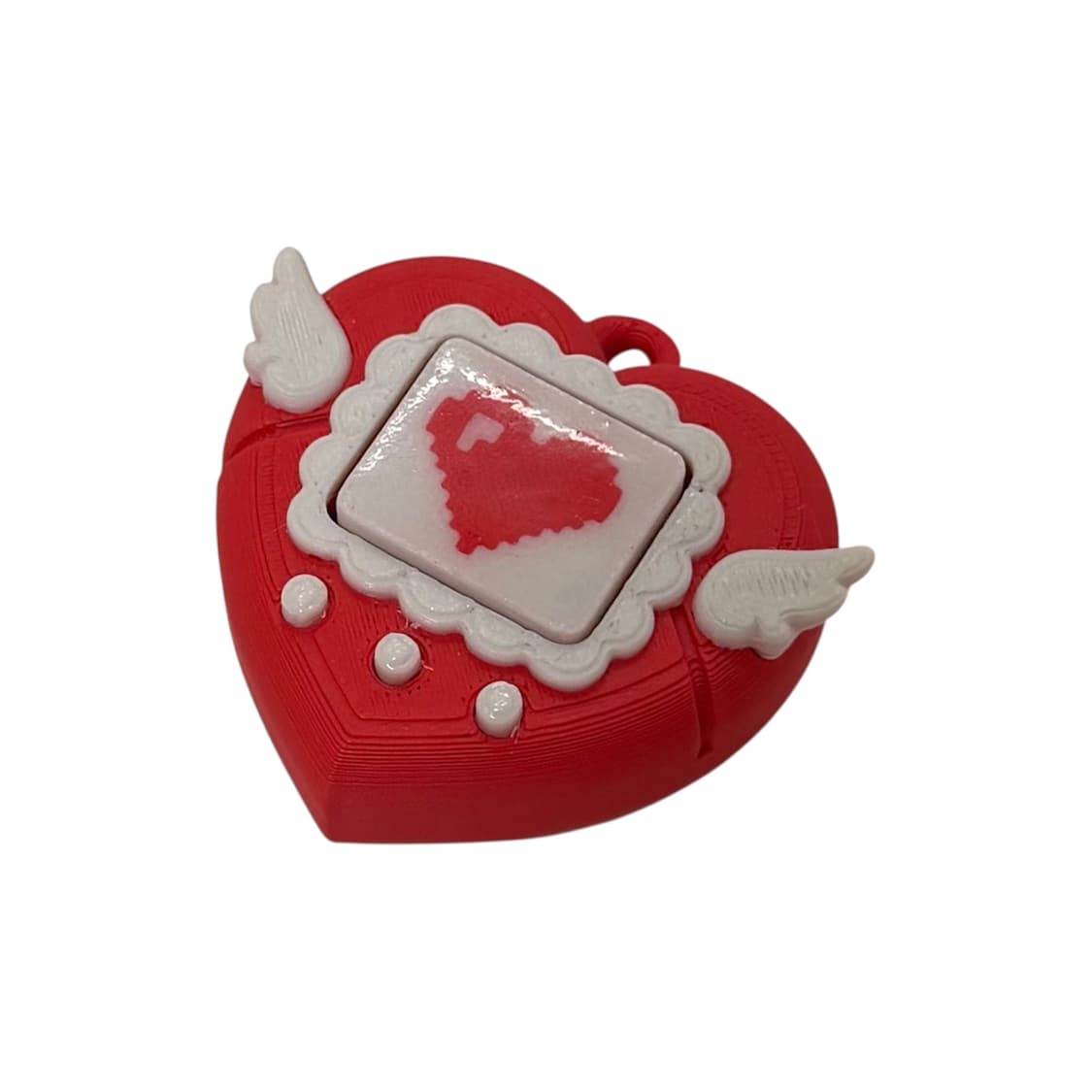 새상품 엔젤 하트 다마고치 레드 클리커 클릭커 키캡 키링 피젯토이 상품이미지2