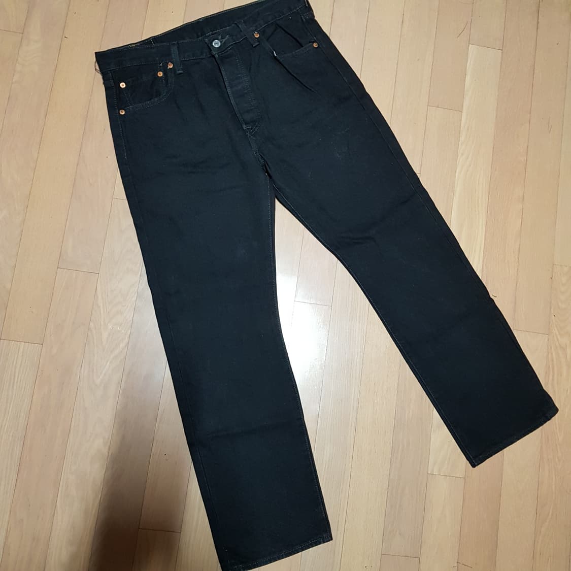 34인치 / 리바이스 501 / 블랙진 / 근당420 상품이미지5
