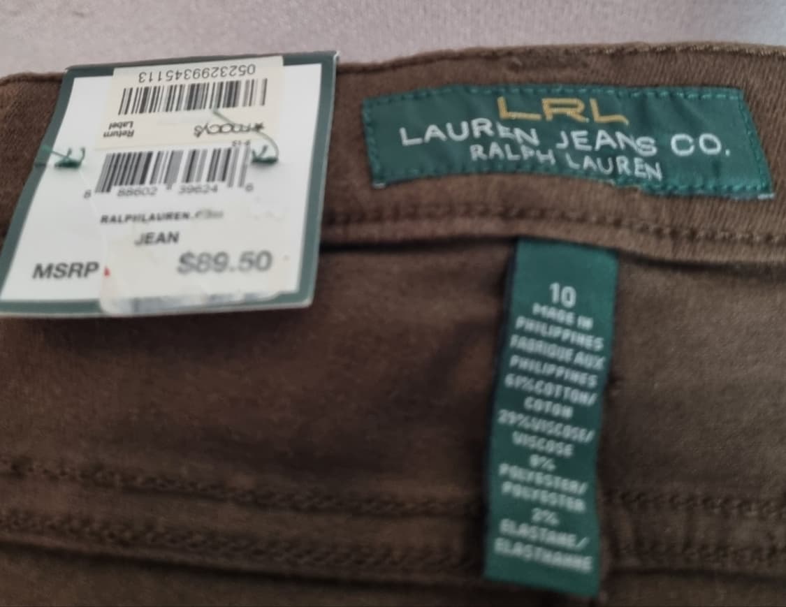 새상품) 32 (여성) 랄프로렌 폴로 브라운 면바지 상품이미지3
