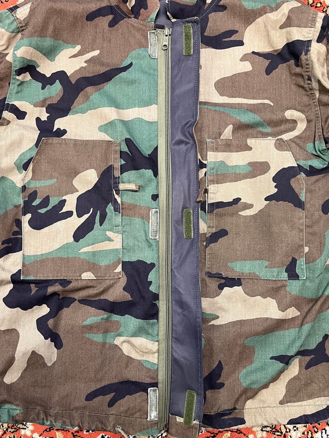 [L] US ARMY OG 미군 우드랜드 화생방 밀리터리자켓  상품이미지2