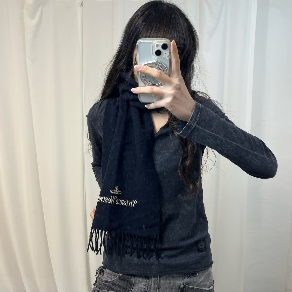 Vivienne Westwood Navy Scarf 상품이미지2