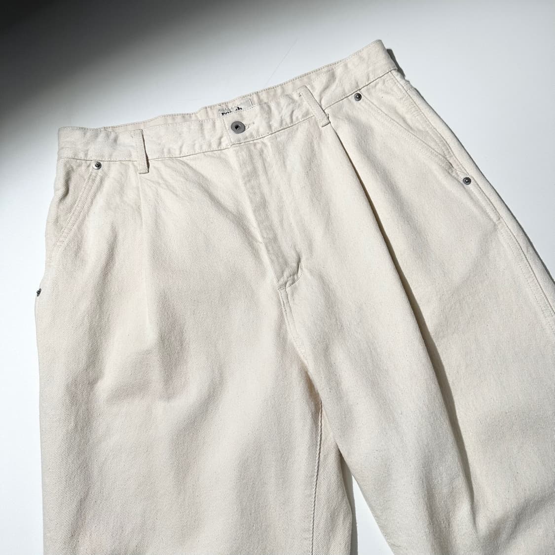 러프사이드 원턱 데님 팬츠 상품이미지3