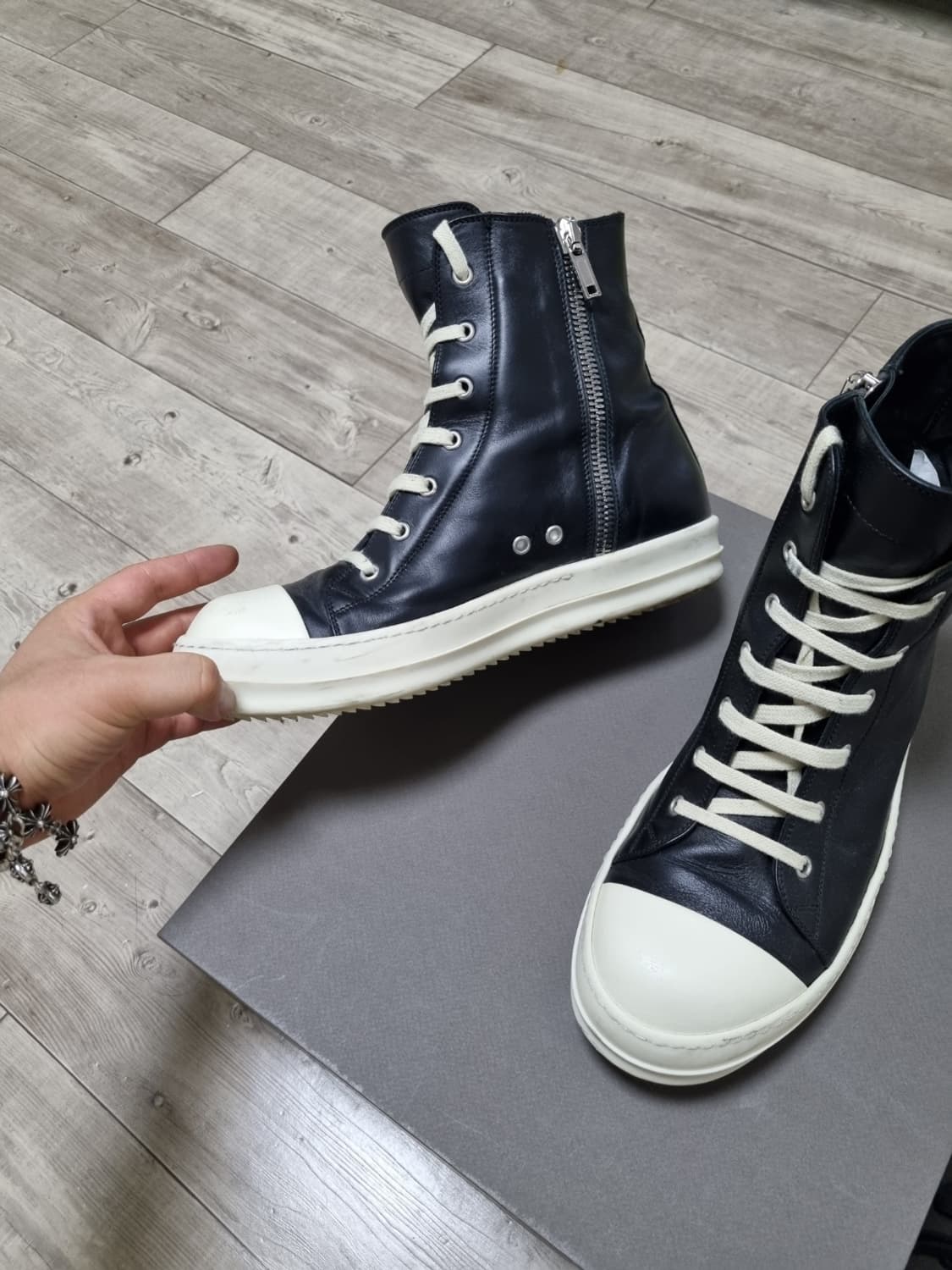 [42] 릭오웬스 컨버스 라몬즈 하이 lpo 상품이미지4