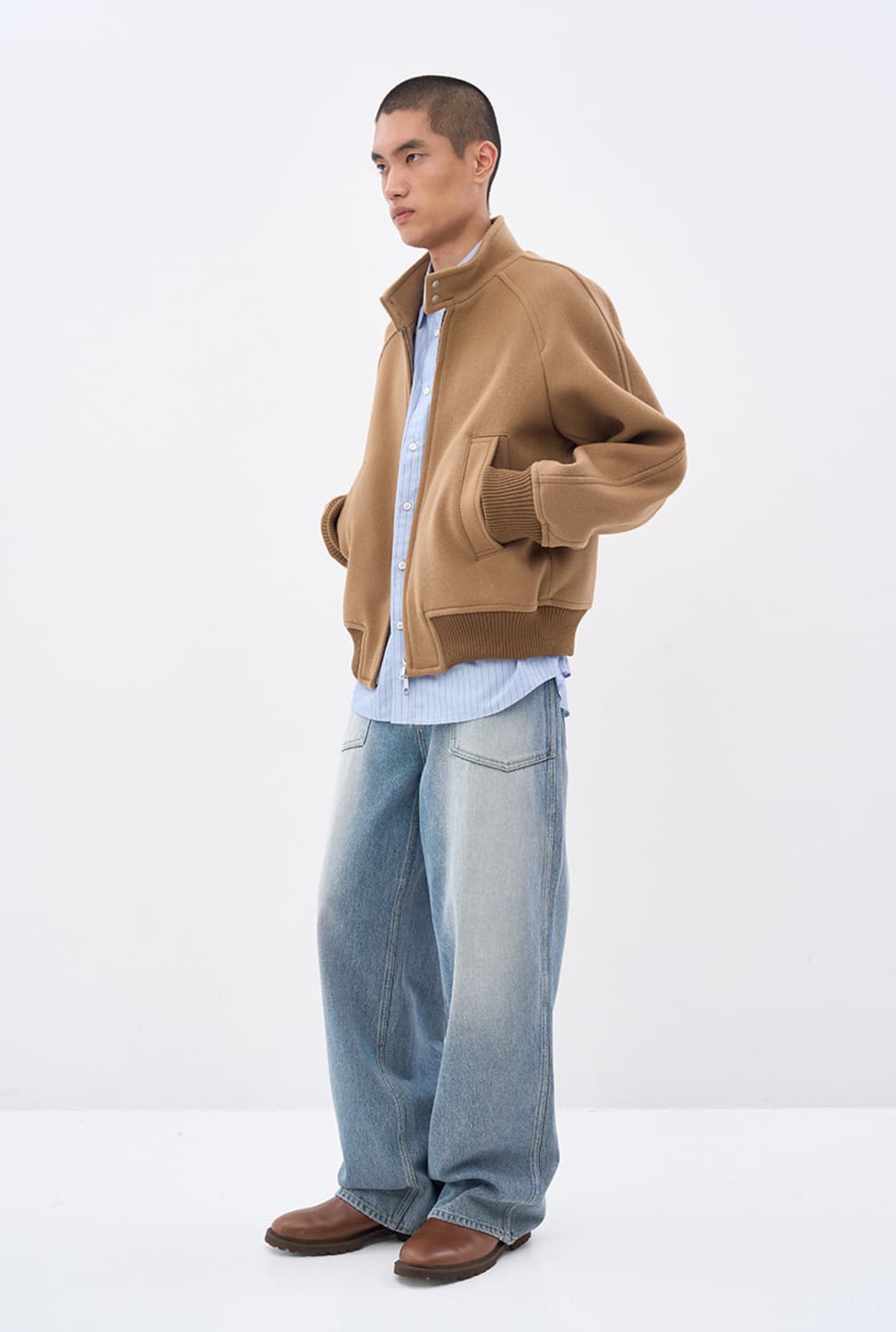 AFTER PRAY 리가즈 해링턴 블루종 Mocha S 사이즈 상품이미지3