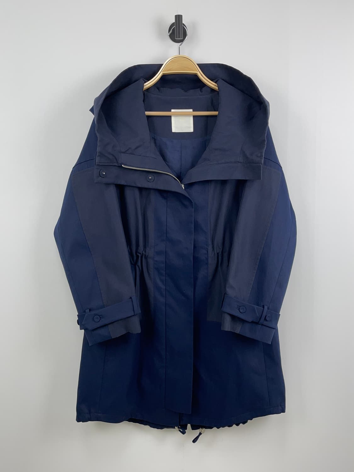 구호[KUHO] 하이넥 배색 후드 사파리 점퍼 상품이미지2