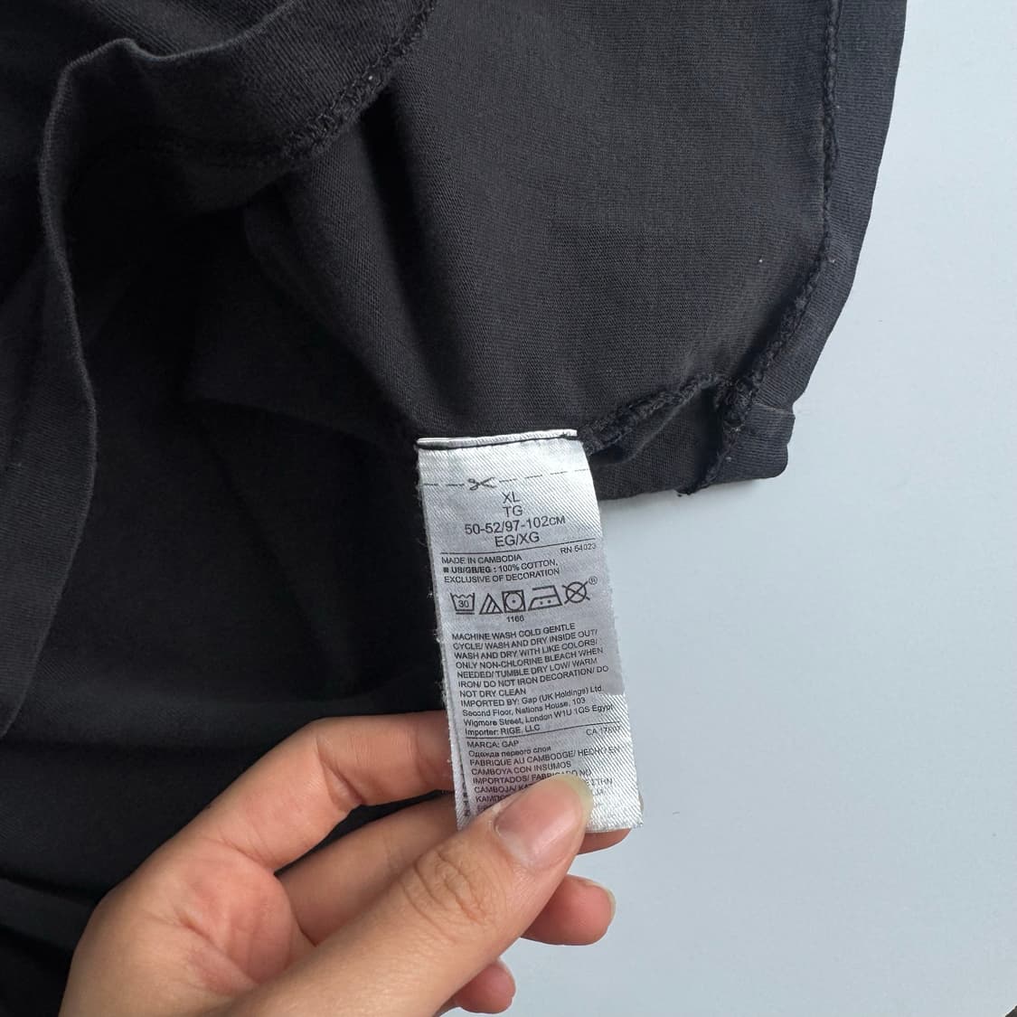 Gap 갭 블루 로고 블랙 반팔  상품이미지6