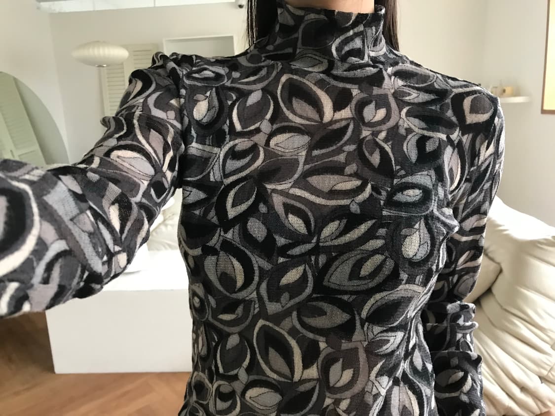 vintage pattern top 상품이미지3