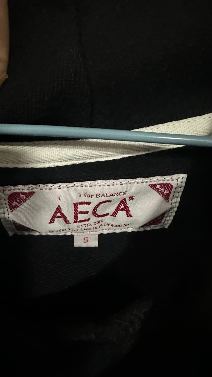 에이카 화이트 로고 후드 티셔츠 S 상품이미지2