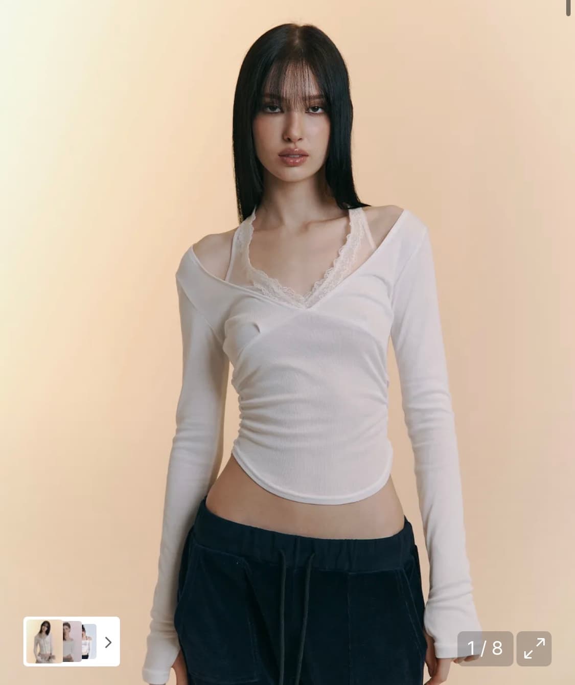 플노팔 amelia 아멜리아 레이스 홀터탑 삽니다 상품이미지1