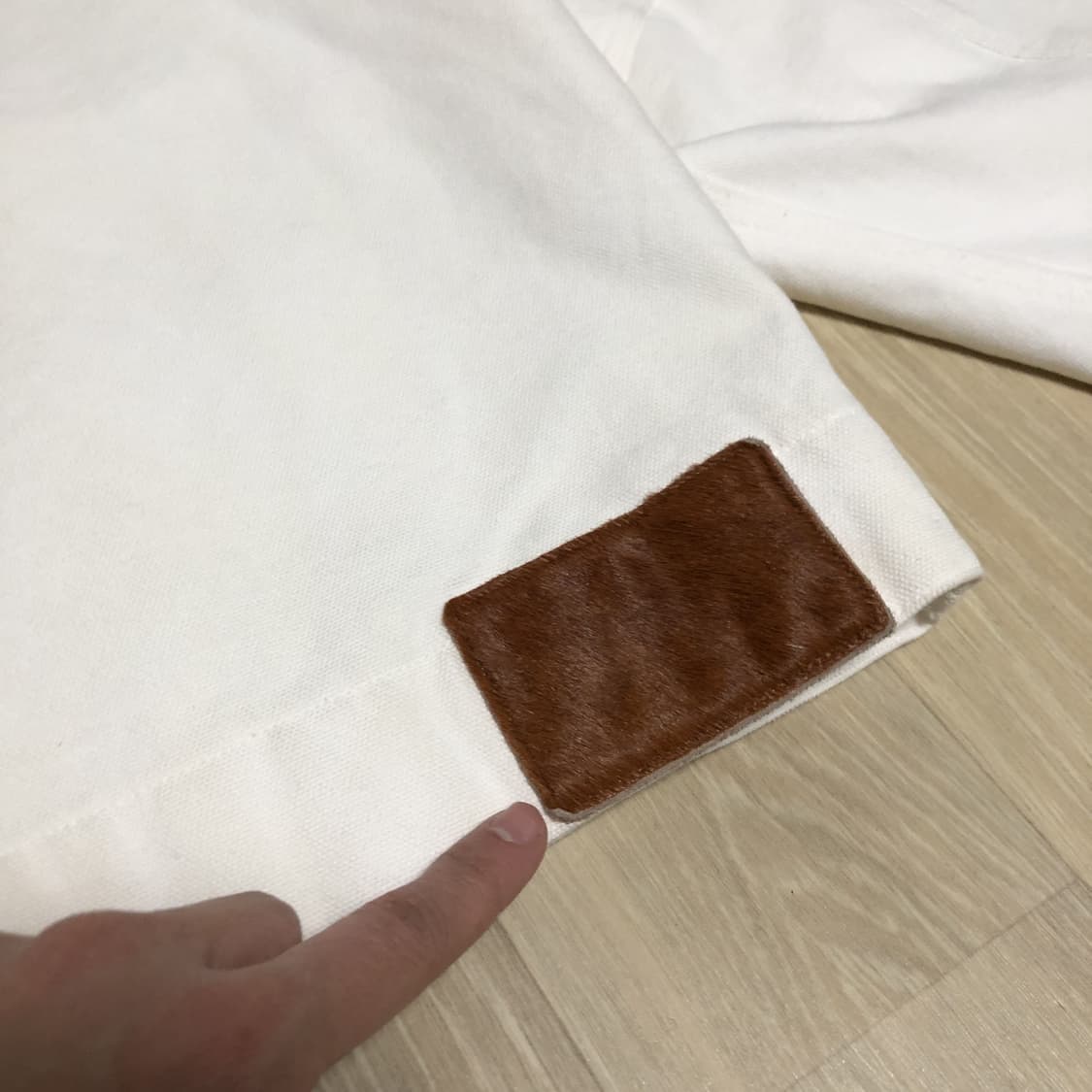 (3) 노클 NOCLE 캔버스 올든 싱글 워크 자켓 화이트 상품이미지9