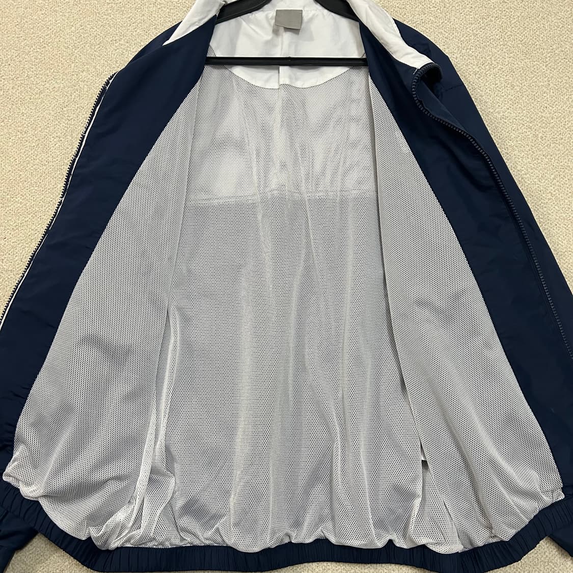 (L) 00s 나이키 테니스 네이비 스우시 바람막이 자켓 상품이미지5