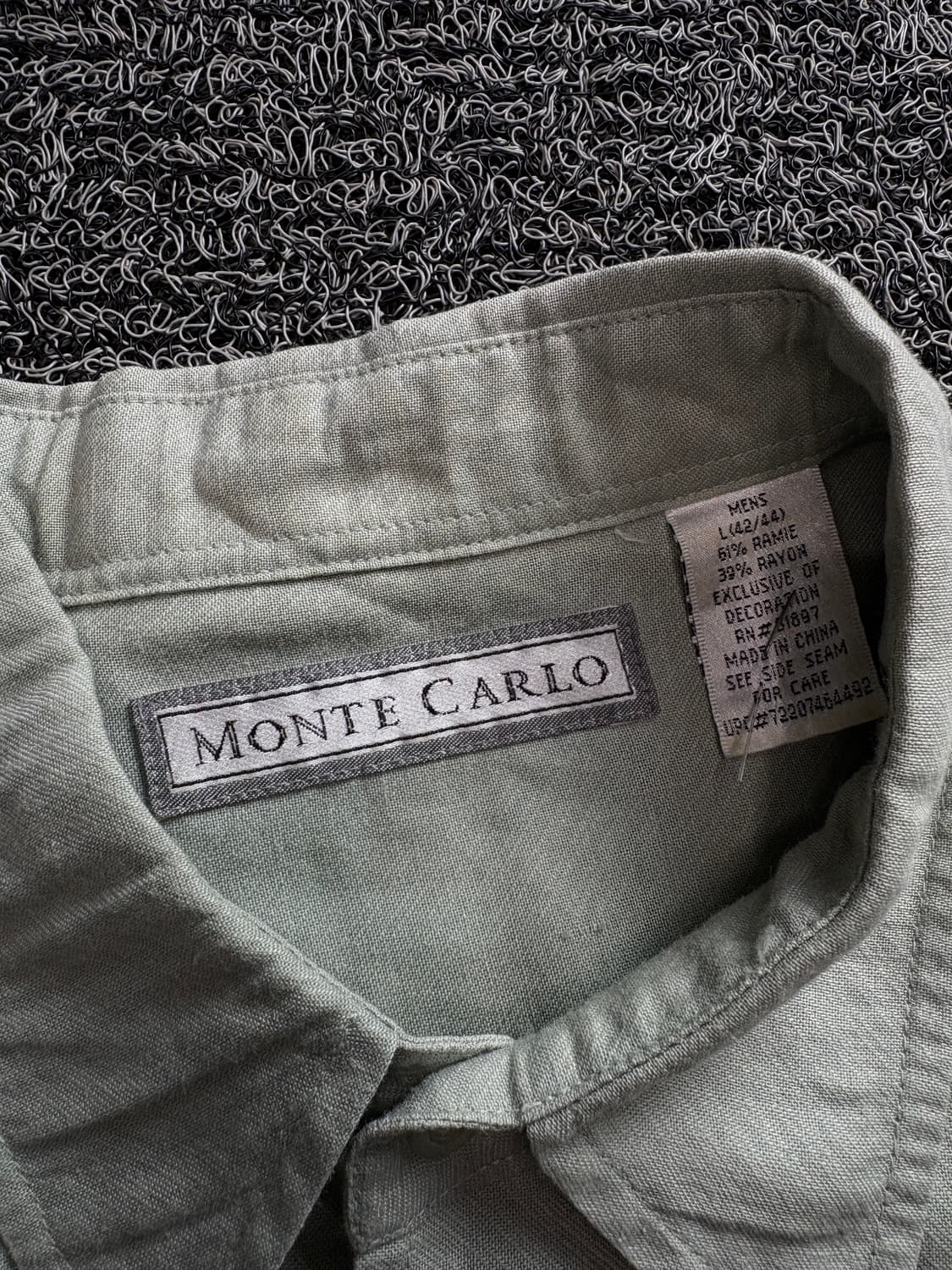 Carlo 빈티지 실키 쿠바 패턴 셔츠 3809 상품이미지4