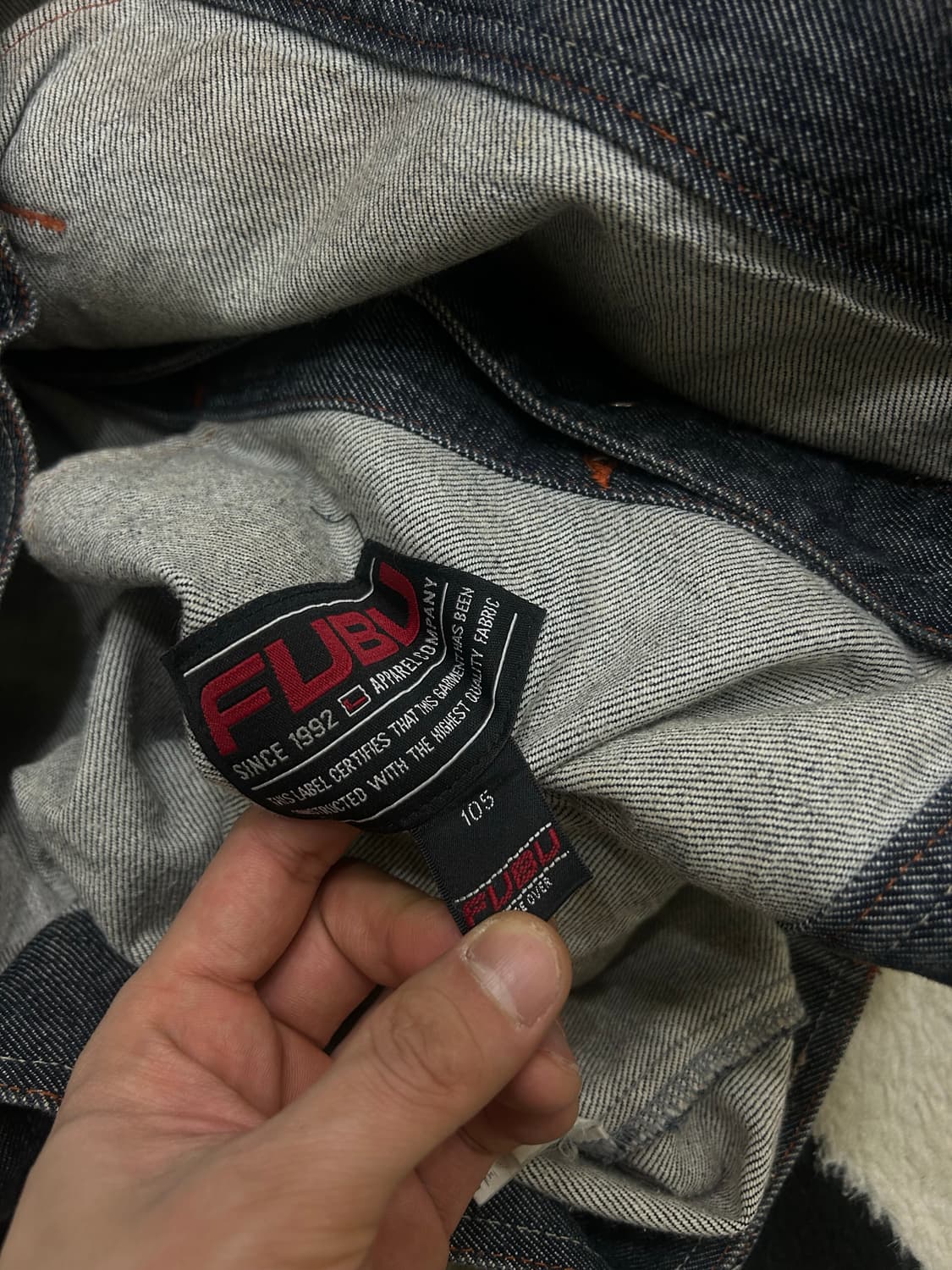 [XL]FUBU 90s 자수 오버핏 데님 자켓 상품이미지5