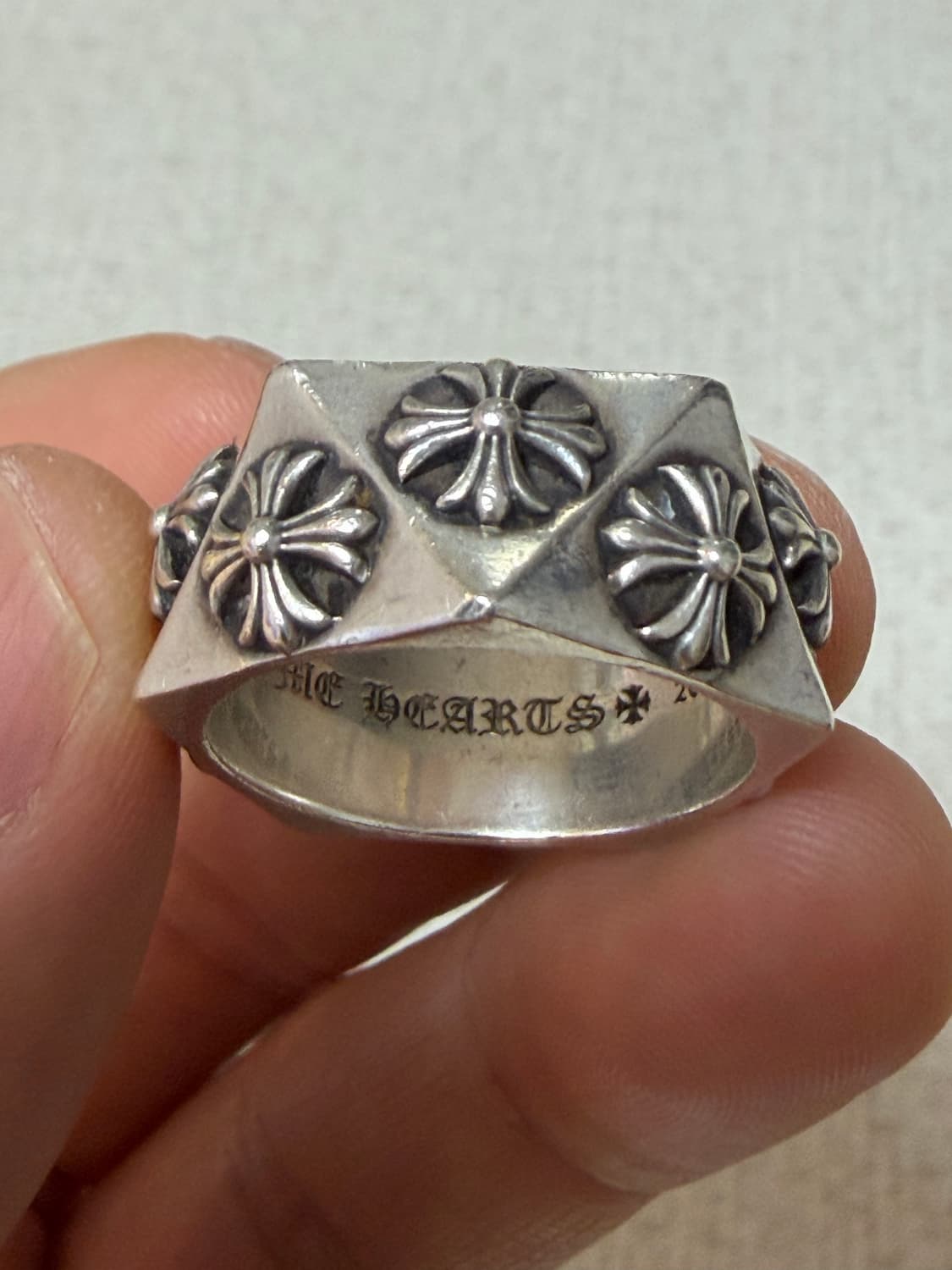 [US10.5, 한국 23호] 크롬하츠 펜타곤 플러스링  상품이미지4