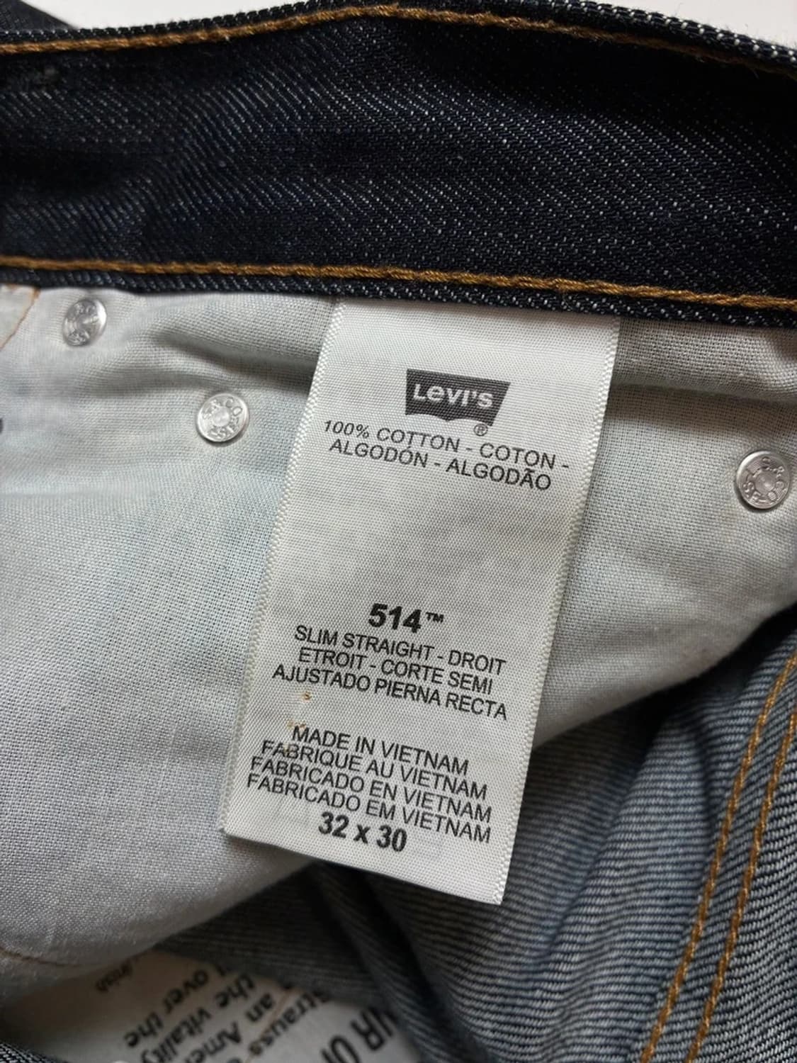 리바이스 514 스트레이트 생지 데님 팬츠 PN8520 상품이미지7