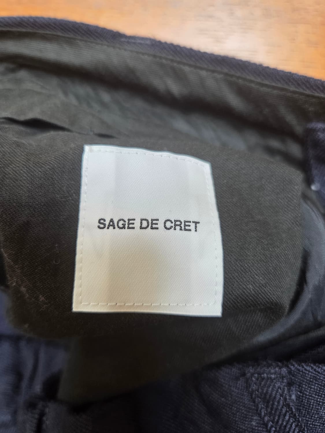 SAGE DE CRET 네이비 와이드 팬츠 상품이미지3