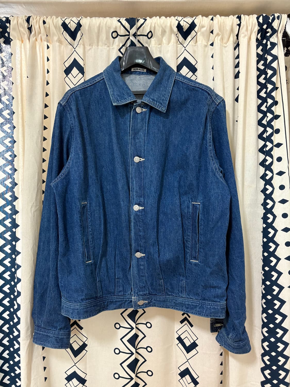 오라리 / 셀비지 라이트 데님 블루종 상품이미지5