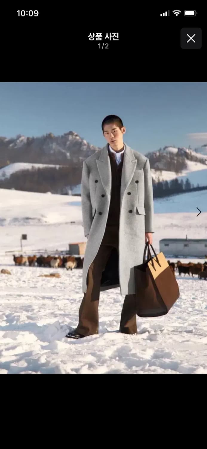 Stu 그레이 코트 L 상품이미지1