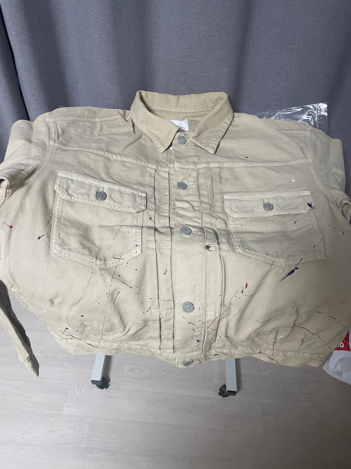 비즈빔21SS Spot 101XX JKT 데님 자켓 베이지 3 사이즈  상품이미지1