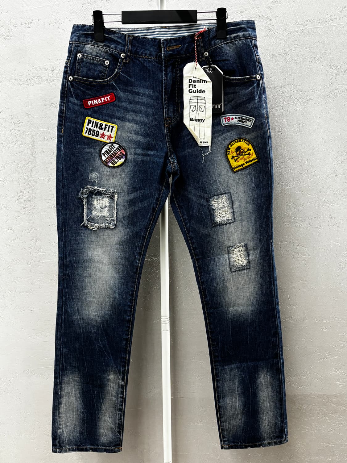 PIN&FIT 핀앤핏 배기핏 데님 진 32 상품이미지2