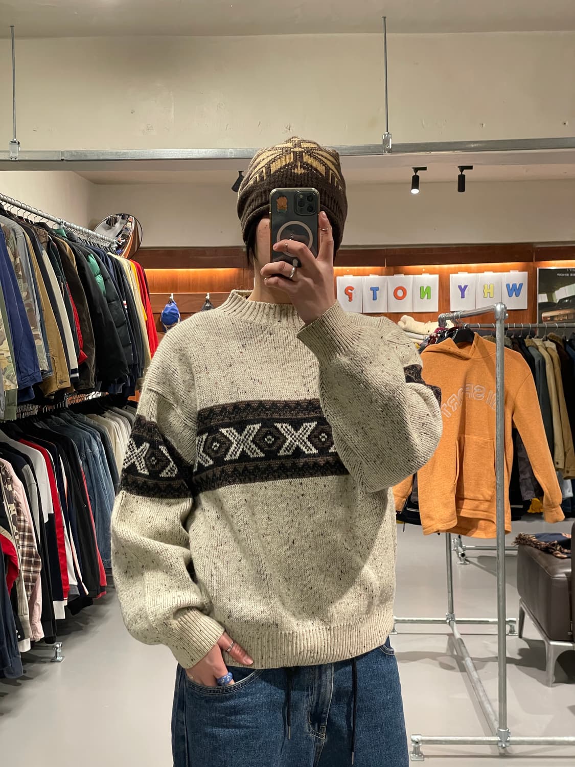 빈티지 울 니트 상품이미지1