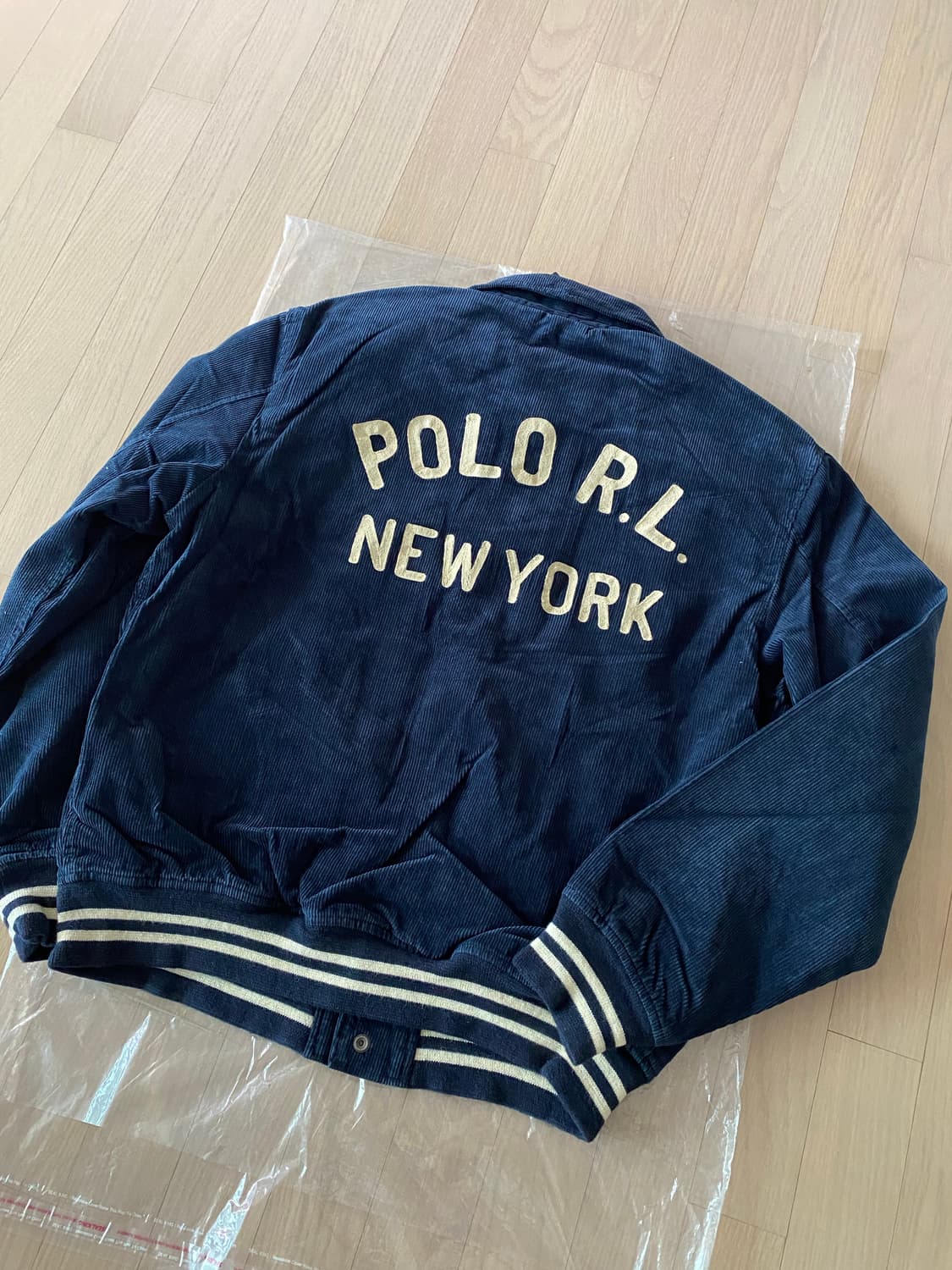 폴로 코듀로이 레터맨 자켓 L 상품이미지2