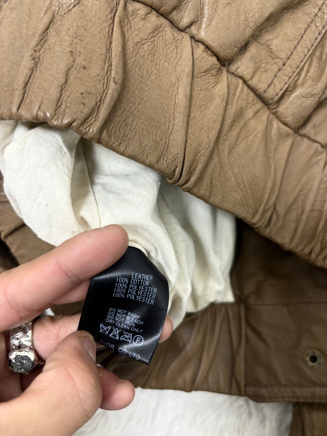 🖤RARE🖤Opium Brown Over Hoodie Leather  상품이미지9