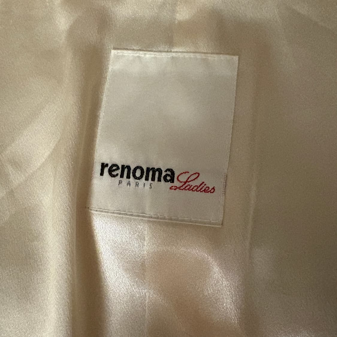 레노마 베이지 아이보리 밍크 퍼 숏 크롭 자켓 재킷 상품이미지8