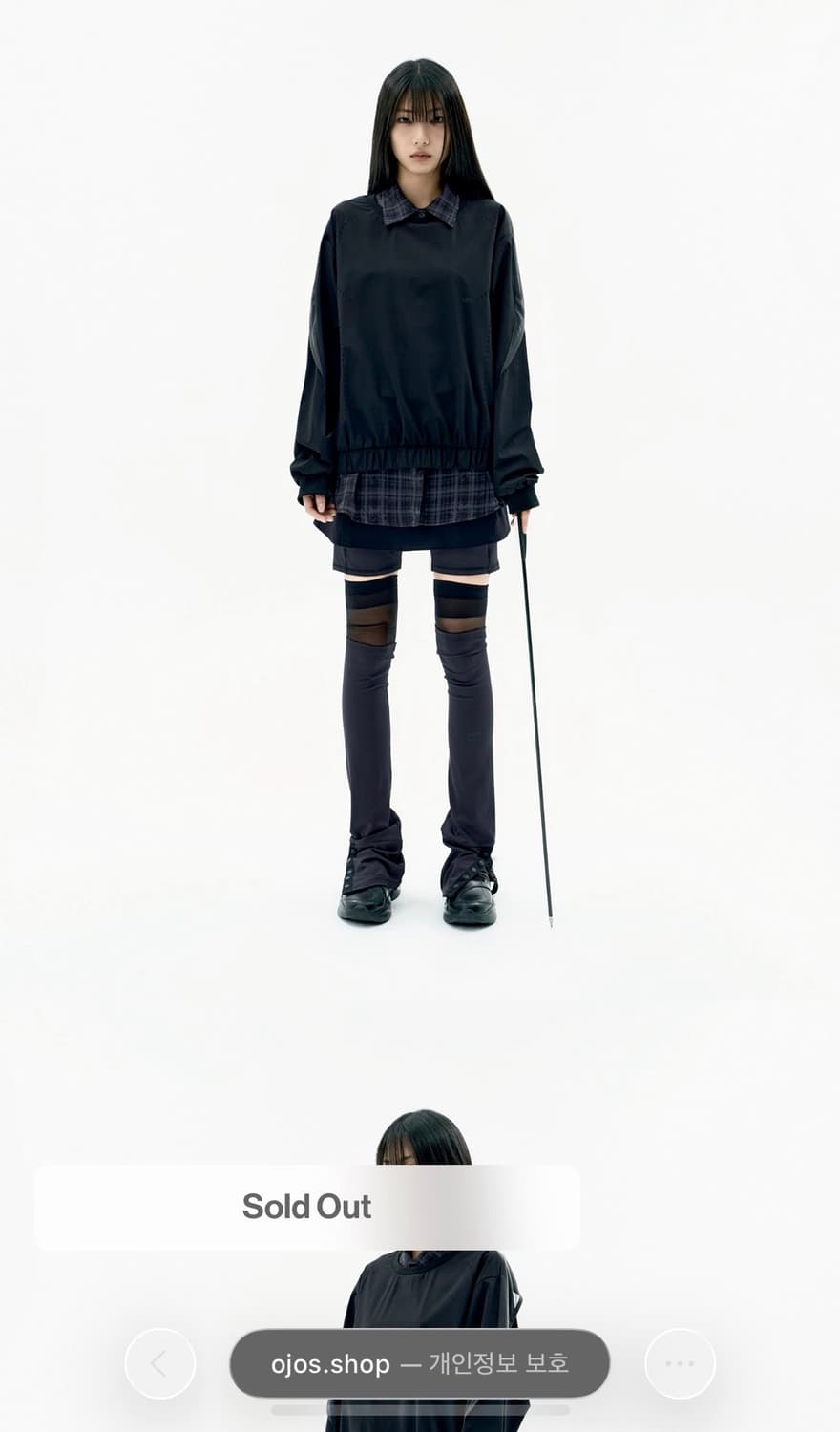 오호스 Layered Mesh Nylon Sweatshirts 상품이미지4