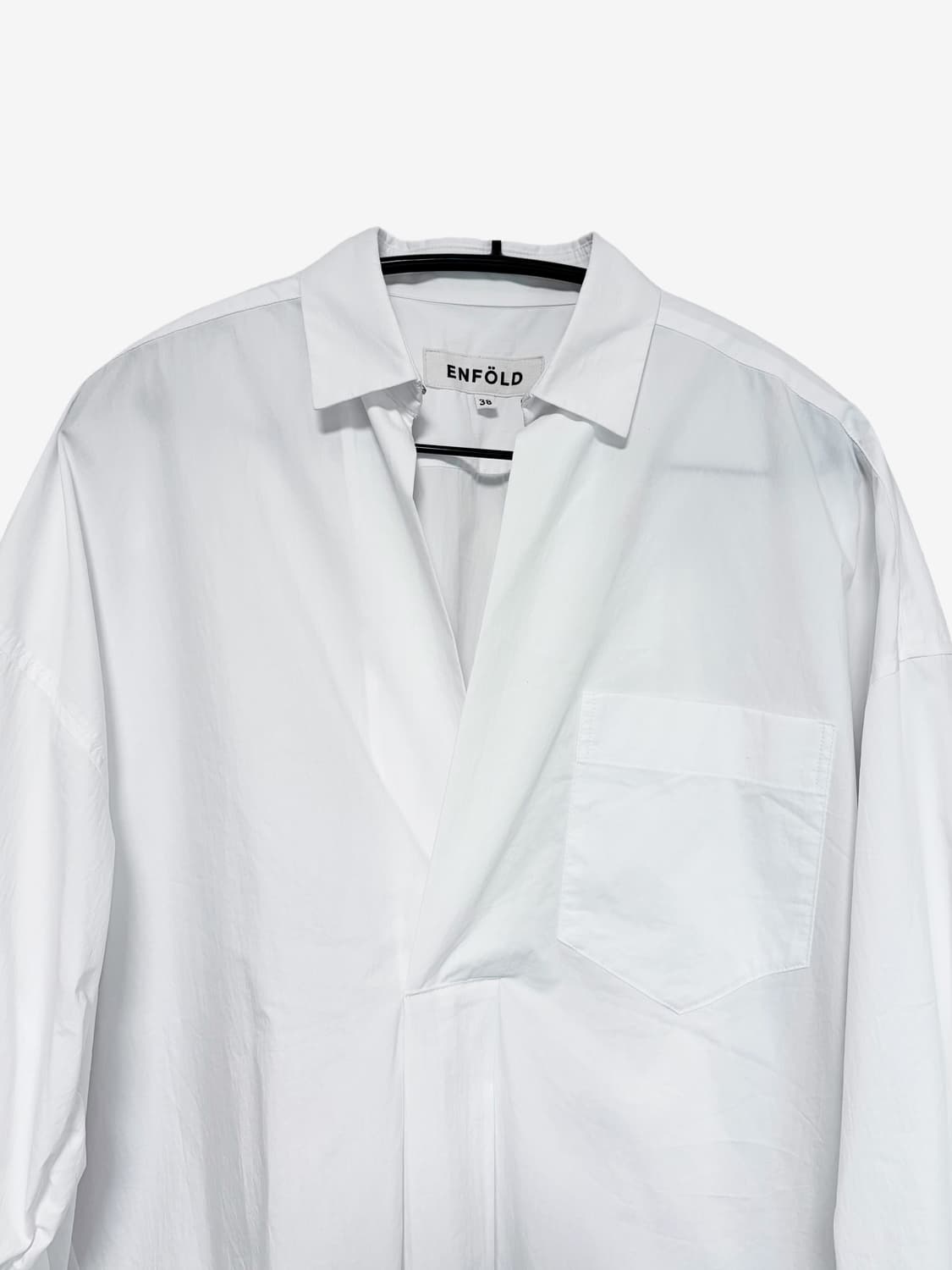 ENFÖLD Long Shirt Dress - White 상품이미지5