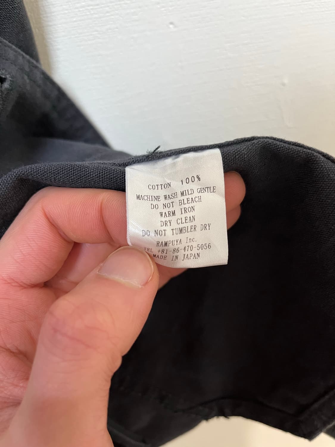 모모타로 진스 코튼 베스트 차콜 상품이미지4