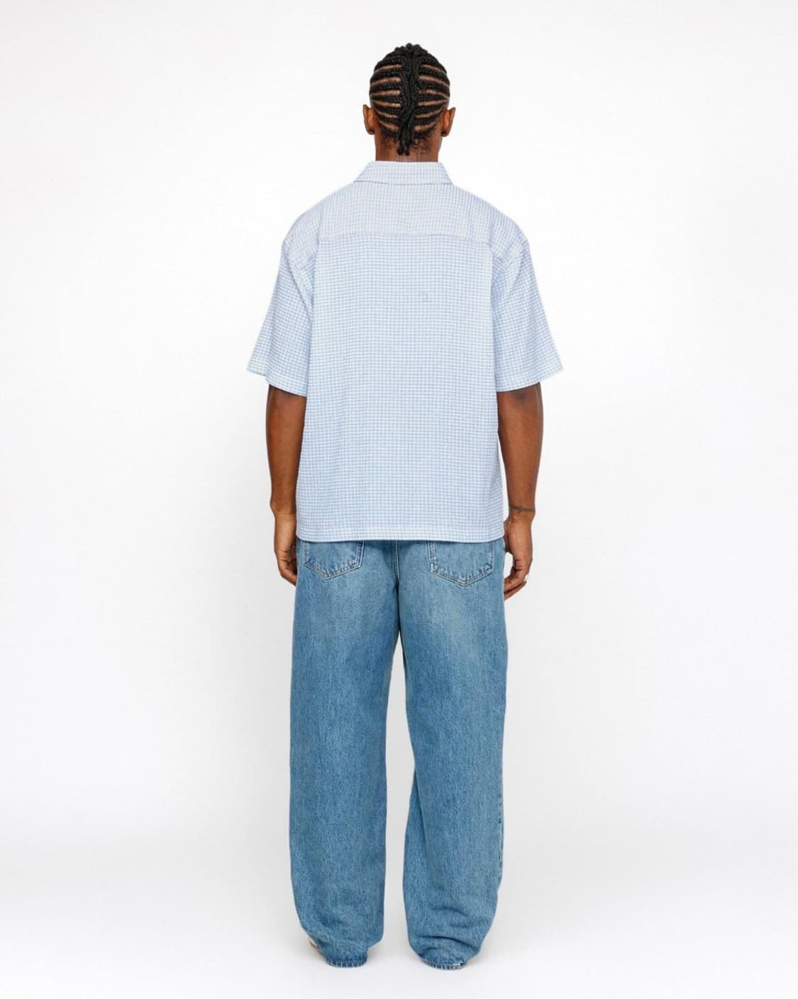 stussy 스투시 데님 빅올진 워시드 블루 30 (새제품) 상품이미지8