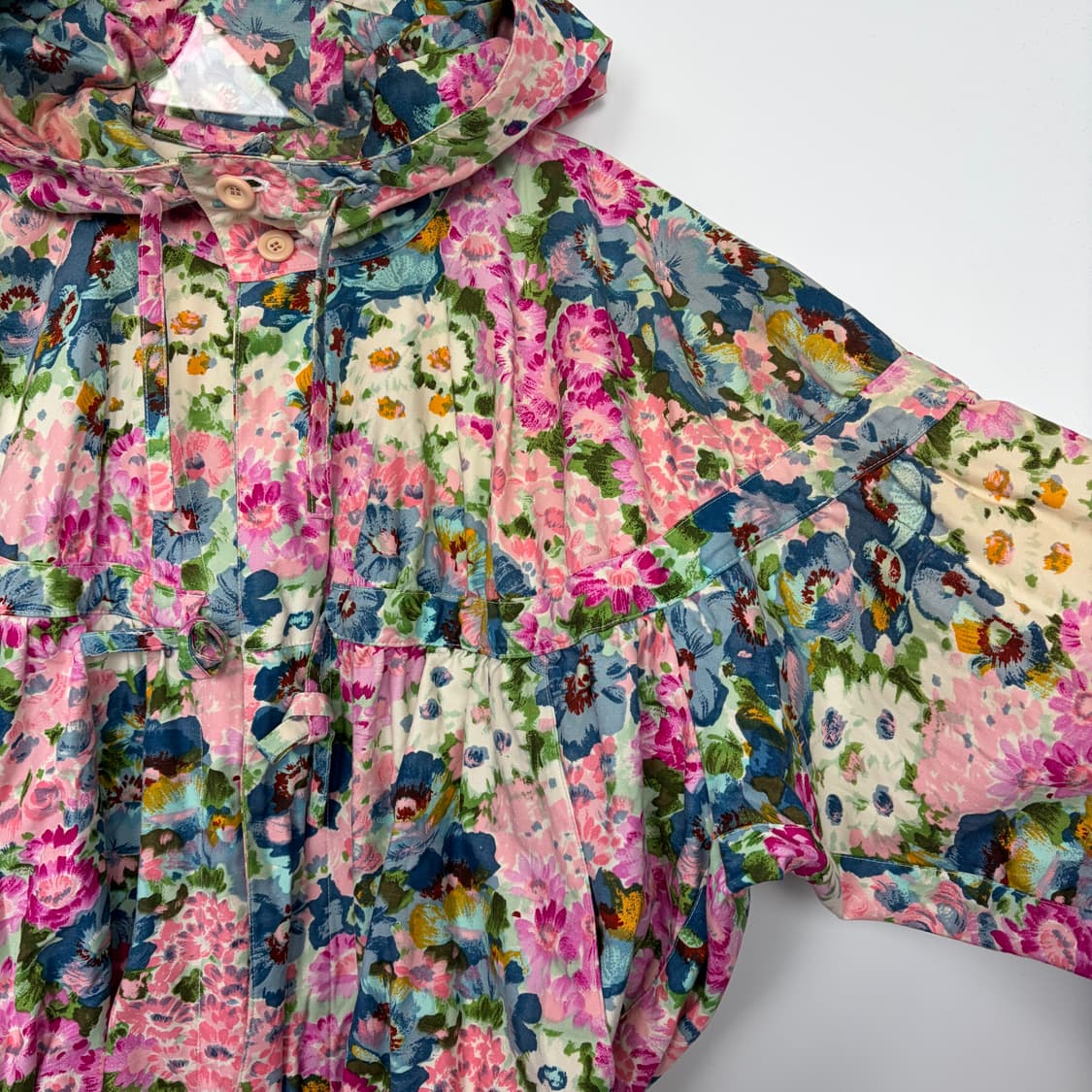 80s 이세이미야케 오버핏 패턴 후드 자켓 상품이미지5