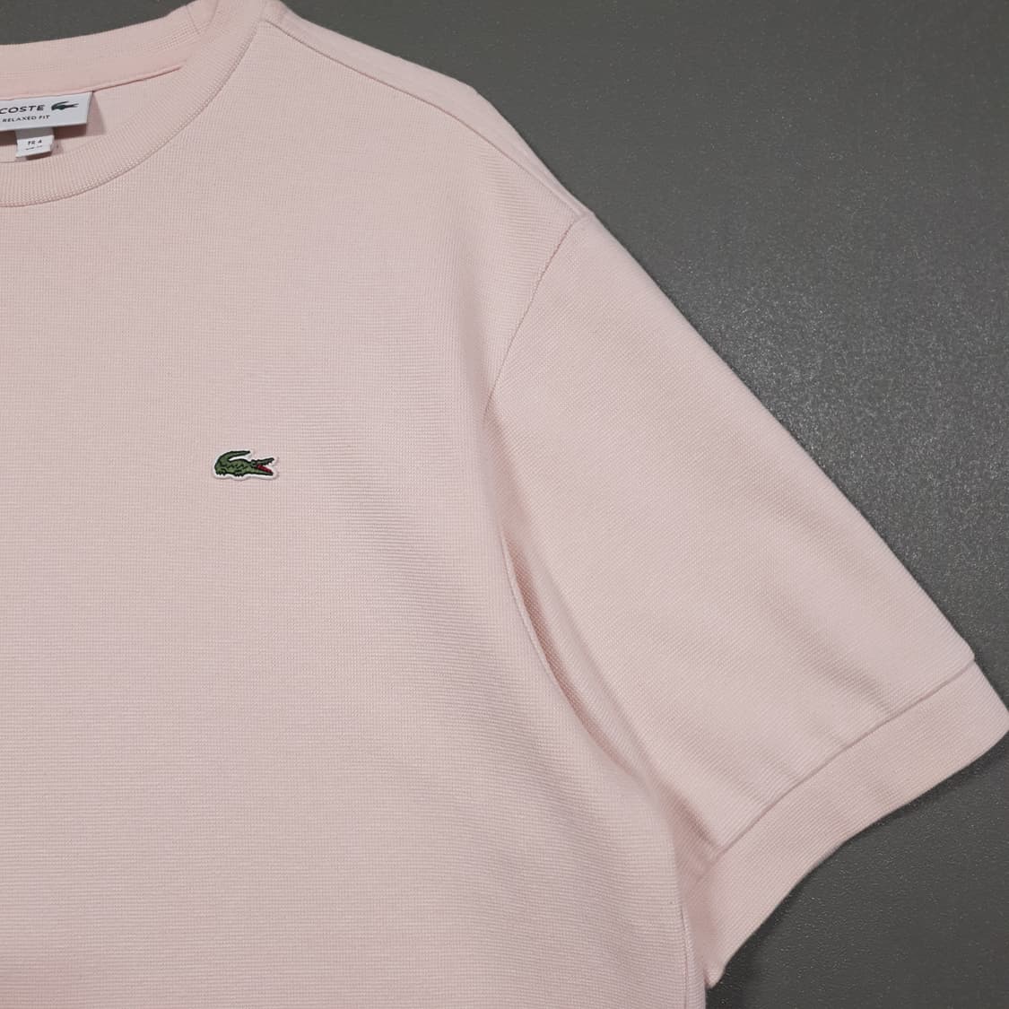 라코스테 신형 20ss 남성 밀라노 반팔 티셔츠 LCST 릴렉스핏 100 상품이미지3