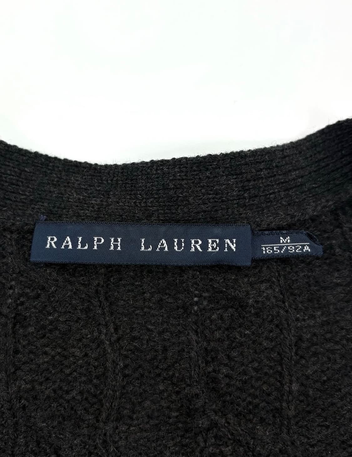 폴로 랄프로렌 울 캐시미어 꽈배기 니트 가디건   상품이미지3